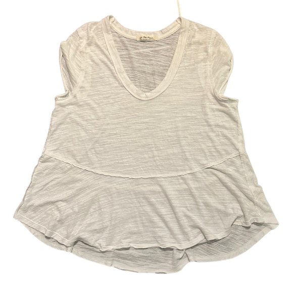 We The Free Tops - NWOT - WE THE FREE  - FREE PEOPLE WHITE SHORT SLEEVE TEE OVERSIZED - TUNIC SHIRT